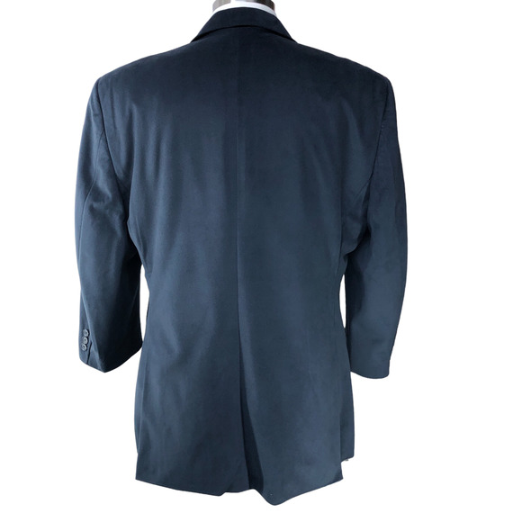 Haggar 1926 Originals Mens Size 44R Sport Coat Blazer Twill Navy Blue - Picture 7 of 16